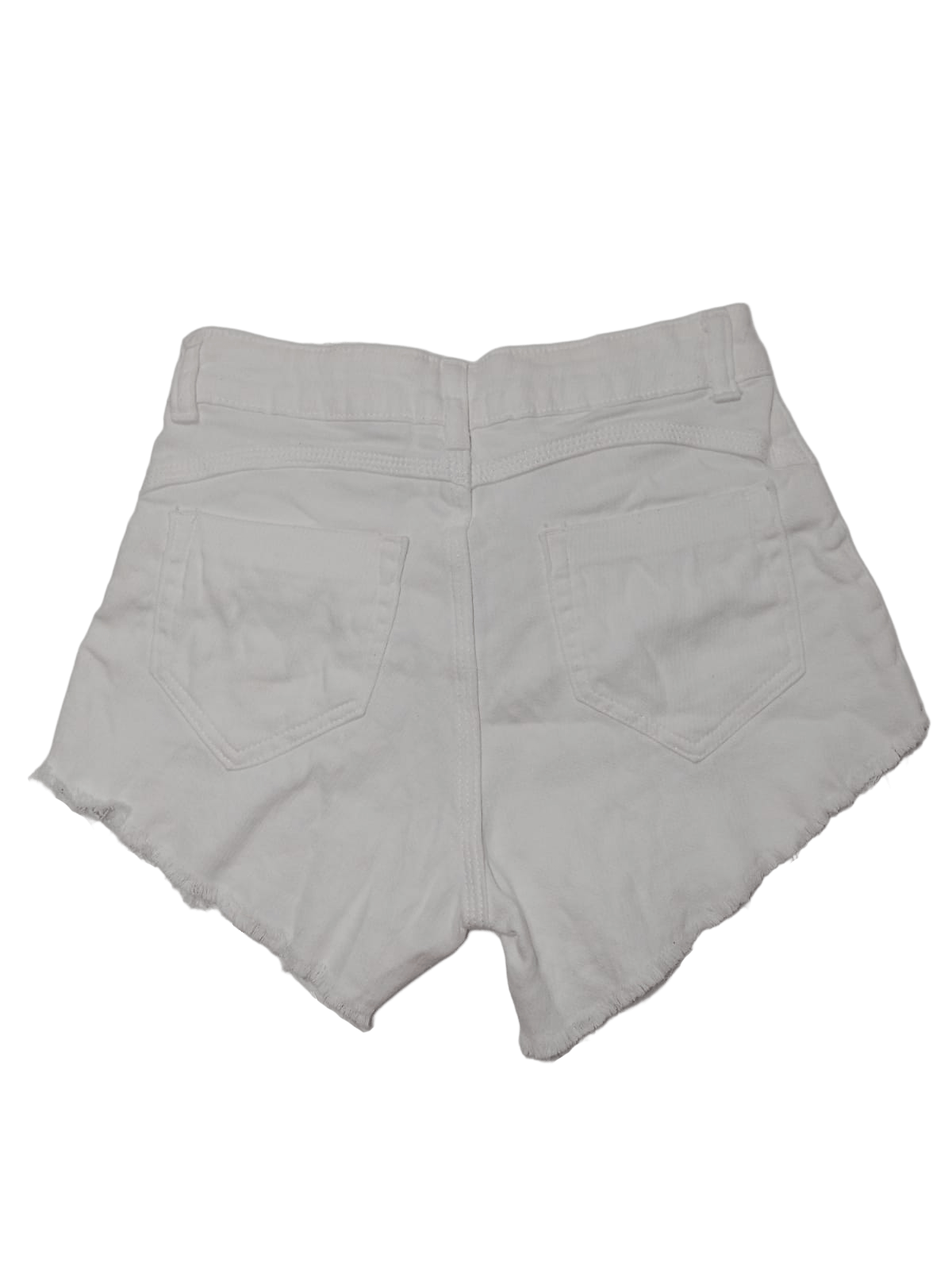 Short Jeans White Desfiado – Elegancy